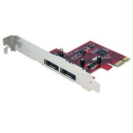 StarTech Controller Card PEXESAT32 2 Port SATA 6 Gbps PCI Express eSATA