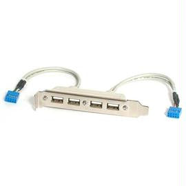 StarTech Accessory USBPLATE4 4-Port USB A Female Slot Plate Adapter