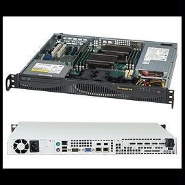 Supermicro CSE-512F-350B 1U 14.5inch Rackmount 350W 2x3.5 ATX Black