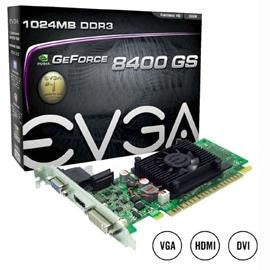 eVGA Video Card 01G-P3-1302-LR 8400GS 1GB DDR3 64Bit PCI Express DVI-HDMI-VGA