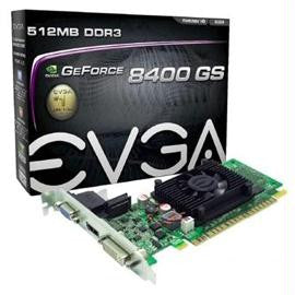 eVGA Video Card 512-P3-1300-LR 8400GS 512MB DDR3 32Bit PCI Express DVI-HDMI-VGA