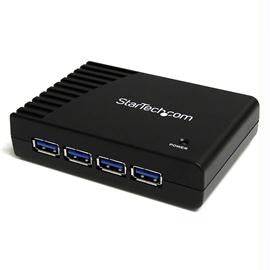 StarTech Accessory ST4300USB3 4 Port Black SuperSpeed USB 3.0 Hub