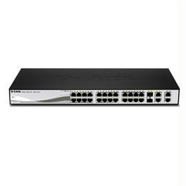 D-Link Switch DES-1210-28P 24 x Port 10-100 2xCombo SFP-2x Gigabit Web Smart