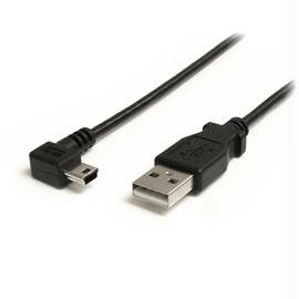 StarTech Cable USB2HABM6RA 6feet Mini USB Cable A to Right Angle Mini B