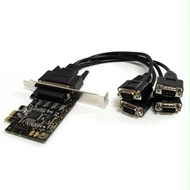 StarTech IO Card PEX4S553B 4xPort RS232 PCI Express Serial Card with Breakout Cable