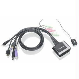 IOGEAR Network GCS62HU KVM Switch 2-Port HD Cable KVM Switch with Audio