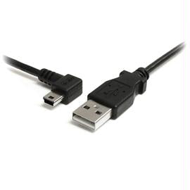 StarTech Cable USB2HABM3LA 3feet Mini USB Cable A to Left Angle Mini B