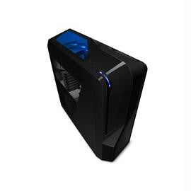 NZXT Case CA-PH410-B1 PHANTOM ATX Mid Tower No Power Supply 3-0-(6) Bay USB Black Steel Blue LED Black Interior