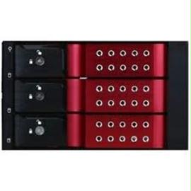 iStarUSA Storage BPN-DE230SS-RED Diamond Series 2x5.25 to 3x3.5 SAT-SAS Trayless Hot-Swap