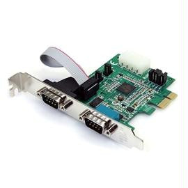 StarTech IO Card PEX2S952 2Port Native PCI Express RS232 Serial Adapter with 16950 UART