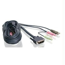 IOGEAR Cable G2L7D02UI 6feet Single Link DVI-I USB KVM Cable