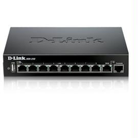 D-Link Network DSR-250 Services Router 8 Gigabit Ports 1xWAN VPN SSL