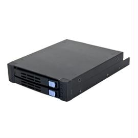 CHENBRO Accessory SK51201T2 2Port SATA 6Gb-s 2x2.5inch Hot-Swap 3.5inch Compatible Backplane Brown Box