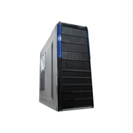 Apex Case PCV-588 ATX Mid Tower Black No Power Supply 4-1-(6) Bays USB HD Audio Windows LED Blue Black Interior