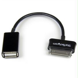 StarTech Cable SDCOTG 6in USB OTG Adapter Cable for Samsung Galaxy Tab Black