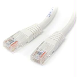 StarTech Cable M45PATCH15WH 15feet Cat5e White Molded RJ45 UTP Patch Cable