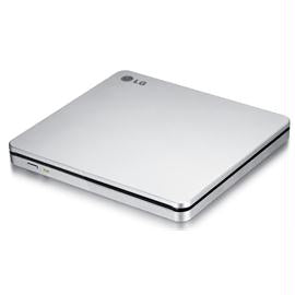 LG Storage GP70NS50 External Slim DVDRW 8X Silver Slot-in USB Cyberlink