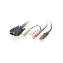 IOGEAR Cable G2L7D03U 10feet Single Link DVI-D USB KVM Cable