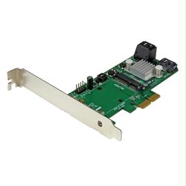 StarTech Controller Card PEXMSATA343 3Port PCI-Express SATA 6Gbps RAID with mini-SATA Slot