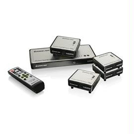 IOGEAR Accessory GWHDMS52MBK4 Long Range Wireless 5x2 HDMI Matrix PRO with 3 xReceivers