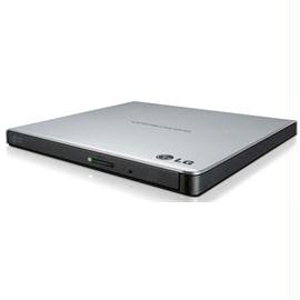 LG Storage GP65NS60 External Slim DVDRW 8X USB Silver with Cyberlink Software 9.5mm