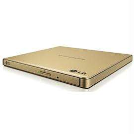 LG Storage GP65NG60 External Slim DVDRW 8X USB Gold with Cyberlink Software 9.5mm