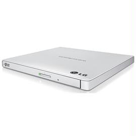 LG Storage GP65NW60 External Slim DVDRW 8X USB White with Cyberlink Software 9.5mm