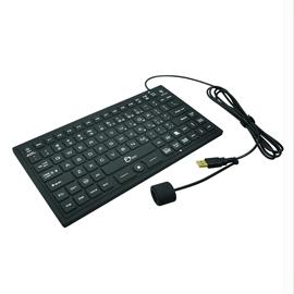 SIIG Keyboard JK-US0911-S1 Industrial-Medical Grade Washable Backlit Keyboard Brown Box