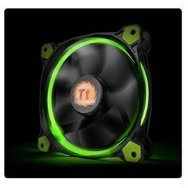 Thermaltake Fan CL-F038-PL12GR-A Riing 12 LED Green 3Pin 1500RPM 40.6CFM