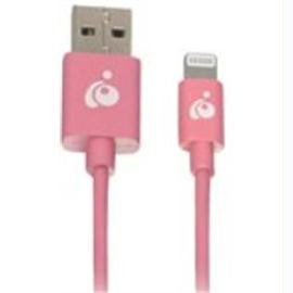 IOGEAR Cable GRUL01-PK 3.3FT Charge and Sync Flip Reversible USB to Lighting Pink