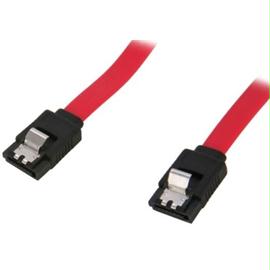 Rosewill Cable RCAB-11050 18inch Flat Red SATA III with Locking Latch Supports 6Gbps-3Gbps-1.5Gbps Brown Box