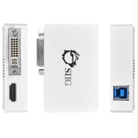 SIIG Accessory JU-H20511-S1 USB 3.0 to HDMI-DVI Dual Display Adapter