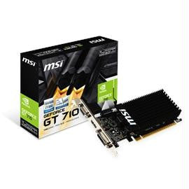 MSI Video Card GT 710 1GD3H LP GT710 1GB DDR3 OC 64Bit DL-DVID-HDMI-D-sub LP