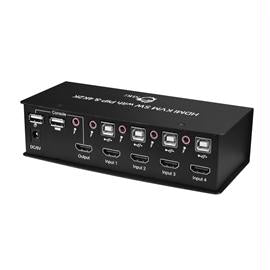 SIIG Accessory CE-KV0612-S1 4x1 USB HDMI KVM Switch with 4Kx2K and PIP