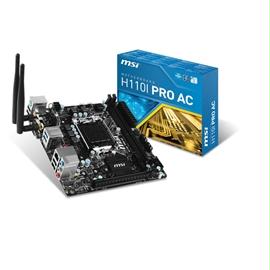 MSI Motherboard H110I Pro AC i3-i5-i7 H110 LGA1151 DDR4 32GB SATA PCI Express USB mini-ITX