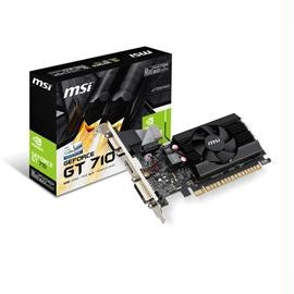 MSI Video Card GT 710 2GD3H LP GT710 2G DDR3 OC 64B DL-DVID-HDMI-D-Sub Low Profile