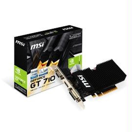 MSI Video Card GT 710 1GD3H LPV1 GT710 1GB DDR3 OC 64B DL-DVID-HDMI-D-Sub Low Profile