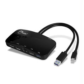 SIIG Accessory JU-H30412-S1 Mini-DP Video Dock with USB 3.0 LAN Hub Black