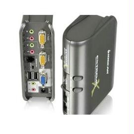 IOGEAR KVMP Switch GCS1732 MiniView Extreme Multimedia KVMP Switch 2-Port w-Cables