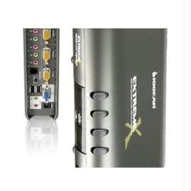 IOGEAR KVMP Switch GCS1734 MiniView Extreme Multimedia KVMP Switch 4-Port w-Cables