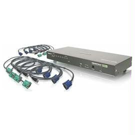 IOGEAR GCS1808KITU 8Port USB PS-2 Combo VGA KVM Switch with USB KVM Cables